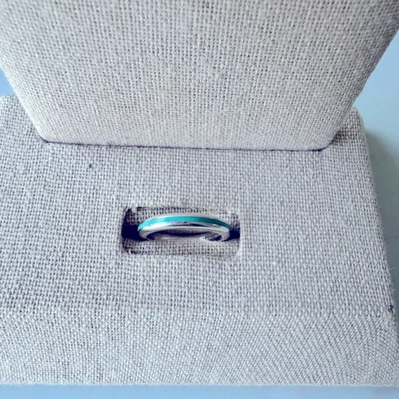 Tiffany & Co. blue enamel ring - Picture 2 of 4